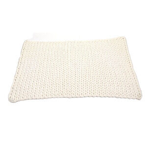 Vintage White Handmade Crocheted Dresser Doily Runner 22 x 14" Rectangle Antique